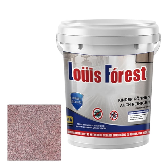Ikeay High-Gloss Epoxy Floor Coating Kit, Non-Slip Garage Paint with Marble Finish, Durable Concrete Sealer for Indoor/Outdoor Use, 0.5Kg Multi-Color