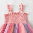 thumbnail image 6 of Gelikeya Toddler Girls Tutu Dress Sleeveless Summer Beach Wedding Party Dresses Fashion Casual Formal Z03 Red, 7-8 Years, 6 of 8