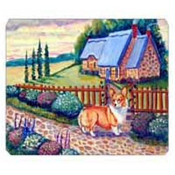 Carolines Treasures  Pembroke Corgi at the Cottage Mouse Pad