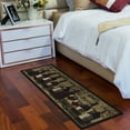 thumbnail image 2 of Ottomanson Machine Washable Non-Slip Rubberback Wine 2x5 Kitchen Runner Rug, 20" x 59", Beige, 2 of 8
