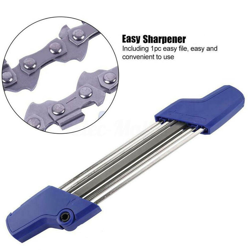 2in1 Chain Sharpener Chains Grinding Tool Manual Chainsaw Sharpener Blue H8U8 