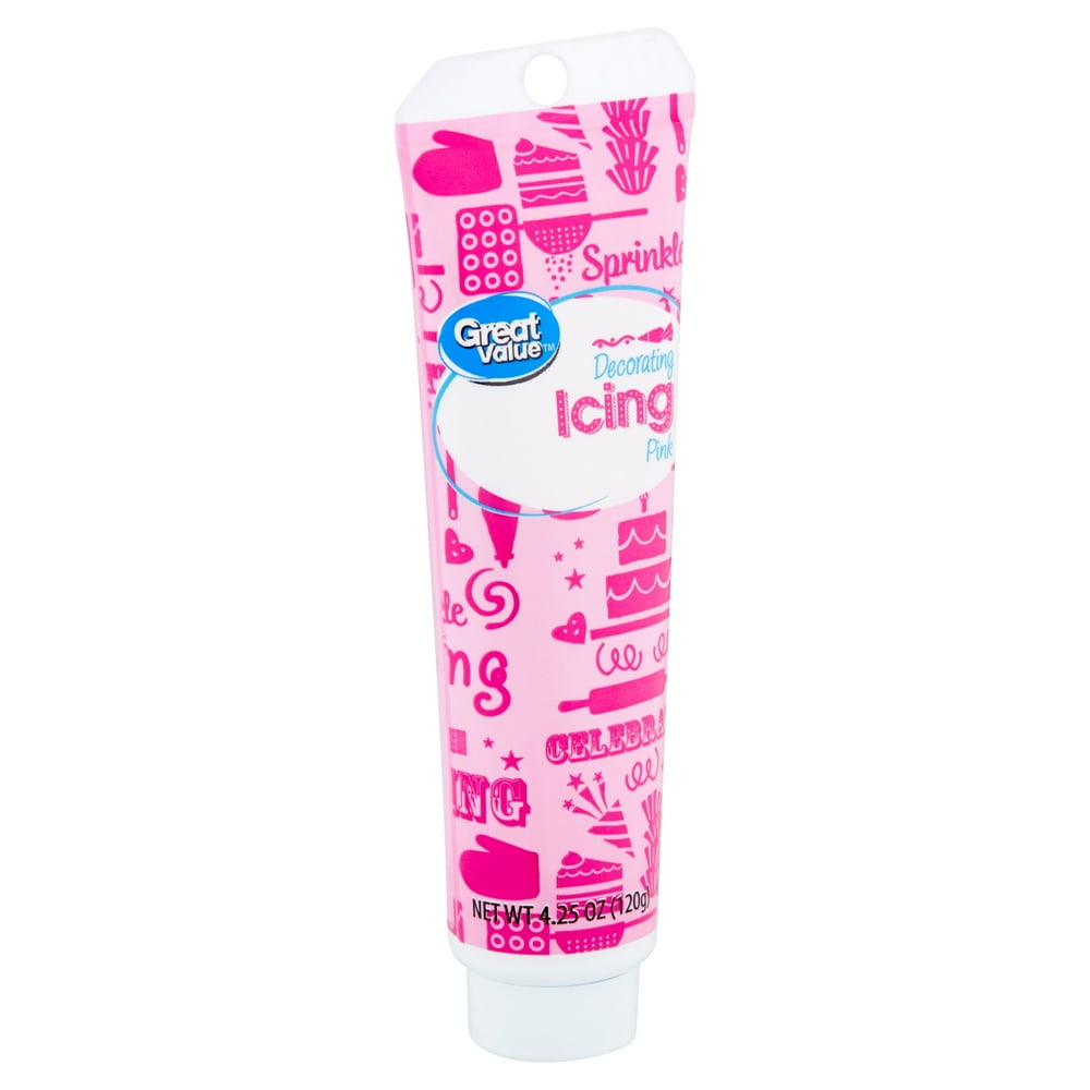 Great Value Pink Decorating Icing, 4.25 oz