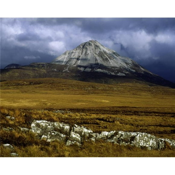 Posterazzi DPI1797967LARGE Affiche du Comté de Donégal Mont Errigal Irlande Imprimée par la Collection d'Images Irlandaise, 32 x 24 - Grand