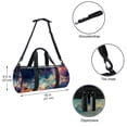 thumbnail image 5 of Galaxy Gym Bags, Shoe Bag, Sports Bag, Dance Bag - All-in-One Weekender Bag (17.7 inches) with Interior Zipper Pocket and Large Capacity, 5 of 6