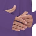 thumbnail image 4 of Xfvqtps Mens and Womens Pullover Tops with Face Neck Mask Long Sleeves Cooling Sun Protection Solid Color Breathable Lightweight Summer Shirts with Thumb Hole Purple, 4 of 8