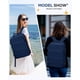 thumbnail image 2 of Mochila de viaje Coofay Carry On para aviones, color azul zafiro, 2 of 8