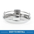 thumbnail image 6 of Universal Wheel Center Hub Cap Durable 64mm 2.52" Outside Diameter Vehicle Hub Covers Silver Tone, 6 of 6