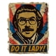 thumbnail image 2 of interesting Do it Lady Chit humorous casual T-shirt Crewneck Cotton, 2 of 7