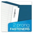thumbnail image 3 of Twin-Pocket Folders With 3 Fasteners, 0.5" Capacity, 11 X 8.5, Blue, 25/box | Bundle of 5 Boxes, 3 of 7