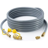 Hiland Rubber 12 ft Natural Gas Hose with Quick Disconnect