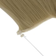 Youloveit Hair Miracle Wire Hair Extensions - Invisible Hidden Elastic Miracle Wire Secret Hairpiece for Women Synthetic Straight Hair Extensions, Ash Brown 8#, 22 Inch