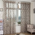 thumbnail image 1 of Leaves Sheer Curtain Tulle Window Treatment Voile Drape Valance 1 Panel Fabric HU1322, 1 of 1