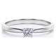 thumbnail image 5 of JeenMata Anillo de Compromiso Solitario con Diamante de Talla Brillante Redondo Clásico en Baño de Oro Blanco de 18 K sobre Plata, 5 of 6