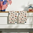 thumbnail image 3 of Freedom Wood America Stars Patriotic 4th of July Kitchen Towels Dish Towels, 18x26 Inch Seasonal Summer Decoration Hand Towels Set of 2, 3 of 6
