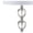 Clear, variant on JONATHAN Y Cole 27" Crystal LED Table Lamp, Clear/Chrome, JYL2042A