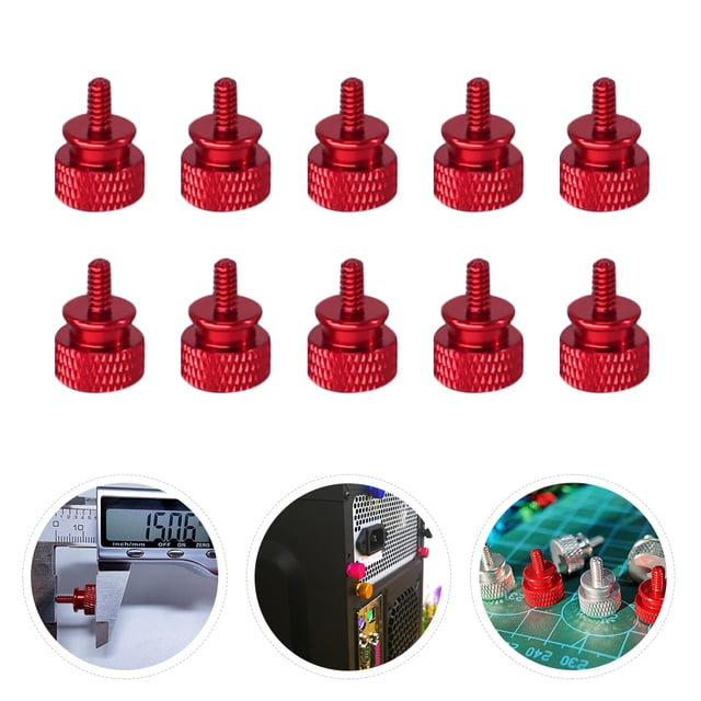 unbranded 10Ud Tornillo De Fijación Para Computadora Color Rojo Y Resistente
