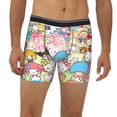 thumbnail image 2 of Lsque Sanrio Pattern Men's Performance Stretch Underwear, Athletic Long Leg Briefs，Moisture-Wicking-X-Large, 2 of 6