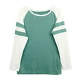 thumbnail image 5 of Vedolay Womens Clothes Basic Sweatshirt Striped Shirts Tunic Top Blouse Green,S, 5 of 5