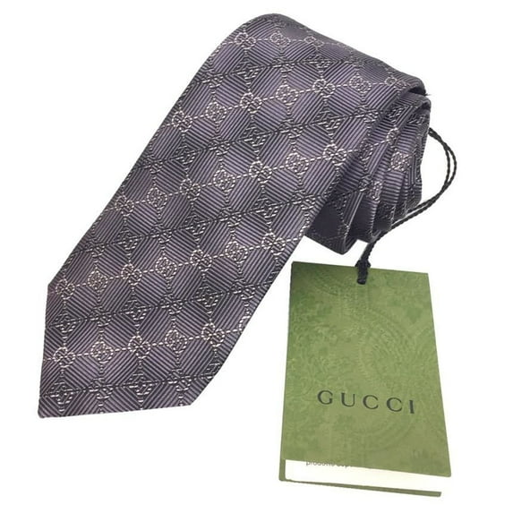 Pre-Owned GUCCI Gucci Tie GG 408869 4E002 5463 RUFA Silk Purple Men's