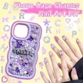 thumbnail image 2 of MEC 330 Pcs Purple Junk Phone Case Charms 26 Pcs A-Z Rhinestone Alphabet Letter Charms, Mix Flower Bow Heart Pearls Flatback Resin Charms Letter Junk Cases Kit for DIY Crafts, 2 of 13