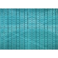 thumbnail image 1 of Ahgly Company Machine Washable Indoor Rectangle Transitional Dark Cyan Green Area Rugs, 7' x 10', 1 of 7