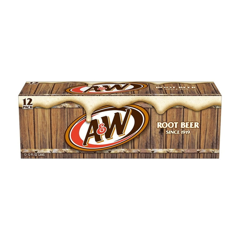 A&W Root Beer Soda Pop, Classic American Flavor, Caffeine A&W Root Beer Soda Pop, Classic American Flavor, Caffeine