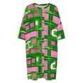 thumbnail image 4 of Pink & Green Fashions & Products! Sleepshirts For Sleeping Travels Loose Sleepdress Pajama Dress Soft Nightdress Sleepwear, 4 of 7
