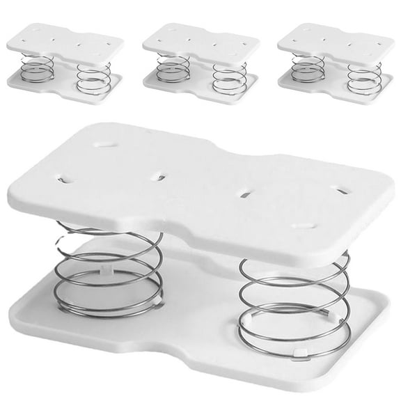 TOYMYTOY 4Pcs Tissue Box Spring Support White Stable and Easy Access Paper Towel Holder for Kitchen