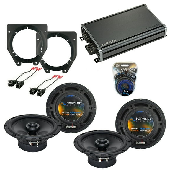 Fits Chevy Van Express 2003-2007 Speaker Upgrade Harmony (2) R65 & CXA360.4 Amp