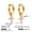 JDE0104004, variant on 925 Sterling Silver Earrings for Women, 14K Gold Plated Small Huggie Hoop Earrings for Multiple Piercing Hypoallergenic, CZ Cartilage Earrings Stacks Trendy Earrings
