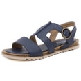 thumbnail image 6 of Casual Flat Sandals Women Summer Retro Buckle Solid Color Slippers Outdoor Anti-slip Light Shoes Sandalia Plana Mujer, 6 of 8