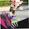 thumbnail image 2 of Sac de Patin à Roulettes avec Sangle Réglable Tissu Oxford Sac de Patin à Glace avec 2 Côtés Sac en Maille Fermeture Éclair Sac de Patin Lourd Style 1, 2 of 5