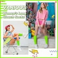 thumbnail image 5 of Slouch Socks 80s Neon Knee High Socks for Womens/Girls St. Patrick's Green Socks(Sock Height 13.78-14.96in), 5 of 5