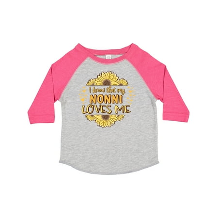 

Inktastic I Know That My Nonni Loves Me Gift Toddler Boy or Toddler Girl T-Shirt