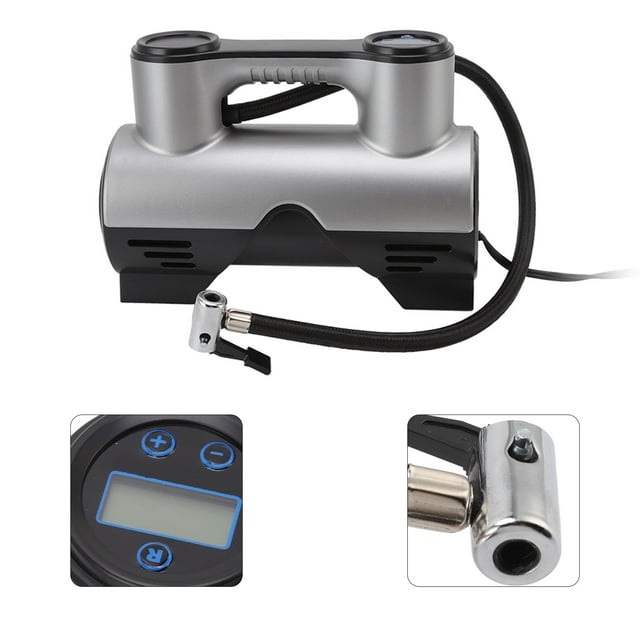 Electric Air Pump Intelligent Digital Display Car Portable Air Pump 19 Cylinder Automatic Start Stop Inflator Wired 12V