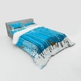 thumbnail image 3 of Ambesonne Christmas Bedding Set 3 Pcs, Flock of Bullfinches, Twin, Multicolor, 3 of 3