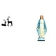 thumbnail image 1 of Estatua de reno,Estatua de reno negro,decoración del hogar,arte y artesanía,Figura de ciervo de resina coleccionable,regalo para balcón,Estatua católica,Estatua de la Virgen María Figura, 1 of 8