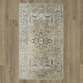 thumbnail image 3 of Mohawk Home Theodora Floral Indoor Polyester Area Rug, Anthracite, 2' x 2'11", 3 of 8