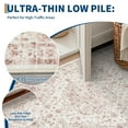 thumbnail image 3 of HOMERRY Area Rug 5' x 7' Rugs for Living Room Modern Washable Indoor Floral Print Carpet, Pink, 3 of 5