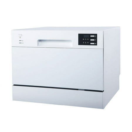 Sunpentown Energy Star Countertop Dishwasher with Delay Start & LED  White