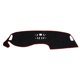 thumbnail image 1 of Cubierta del tablero Unique Bargains para Honda HR-V 2023-2024 Sin HUD Cubierta del tablero del automóvil Interior Antideslizante/Antipolvo Ante Negro con borde rojo 1 set, 1 of 7
