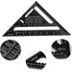 thumbnail image 5 of Transportador de regla de ángulo métrico cuadrado triangular de 7 pulgadas 185x185x260 mm Cuadrado de velocidad Aleación de aluminio Escuadra de carpintero Escuadra de carpintero de precisión Multi A, 5 of 5