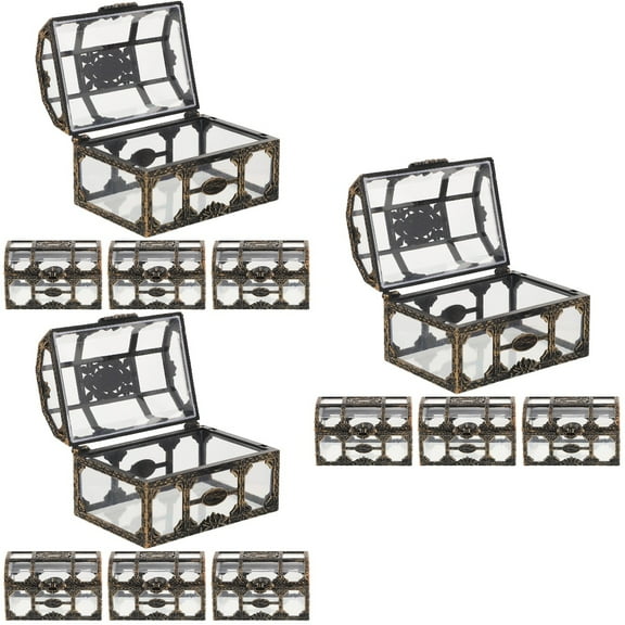 12 pcs  Candy Packaging Box Small Treasure Chest Sweets Box Wedding Candy Box