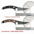 thumbnail image 2 of Multi-Functional Forged Hammered Blade Knife with 60° Sharp Edge - Stainless Steel Butcher Knife for Meat Cutting, Fish Processing & Vegetable Slicing, featuring Rosewood Handle, PU Leather Sheath,, 2 of 6