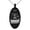 Black, variant on Stainless Steel Letter B Initial 3D Monogram Engraved Small Oval Charm Pendant Necklace