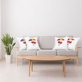 thumbnail image 4 of Ambesonne Rainbow Throw Pillow Cover 4 Pack, Hearts Umbrella Love, 24", Multicolor, 4 of 6