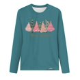 thumbnail image 3 of Birdeem Mode Femmes Décontracté Manches Longues Imprimé Col Rond T-Shirt Ample Blouse Tops, 3 of 12