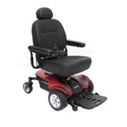 Pride Mobility - Jazzy Select Elite - Front-Wheel Drive Power Chair - Red - PHILLIPS POWER PACKAGE TM