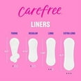 thumbnail image 4 of Carefree Panty Liners for Women, Regular, Wrapped, Unscented, 54ct | Pantiliners, Carefree Liners, Daily Liners for Women, Light Periods and Leaks, 8-Hour Odor Control | 54ct (Packaging May Vary), 4 of 6