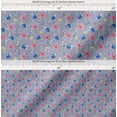 thumbnail image 2 of Soimoi Grey Cotton Poplin Fabric Bubbles,Starfish & Tangfish Ocean Printed Fabric 1 Yard 42 Inch Wide, 2 of 7